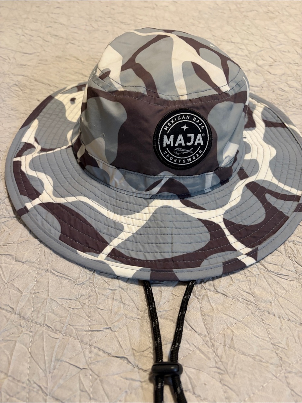 MAJA-MEXICAN BAJA Sportswear Men's Gray Camouflage Bucket Sun Hat